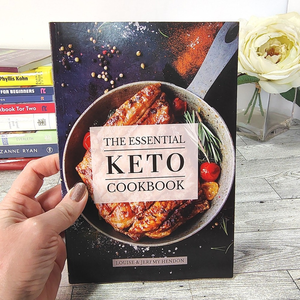 The Essential Keto Cookbook by Louise and Jeremy Hendon Softcover Recipe Book